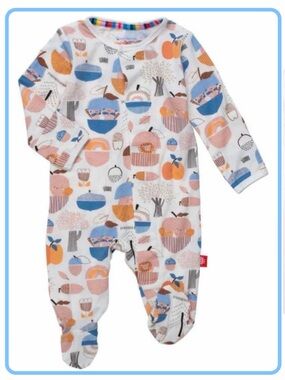 BNWT MAGNETIC ME “HIDE N’ SQUEAK” MODAL MAGNETIC FOOTIE SIZE PREEMIE.